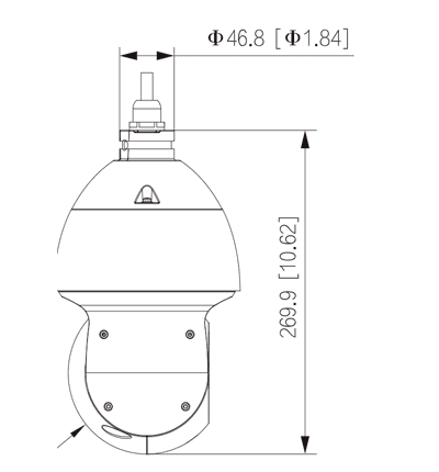 DAHUA DH-SD49225DB-HC  - Cámara HDCVI PTZ de 2 Megapíxeles/ 25x de Zoom Óptico/ Starlight/ WDR Real de 120 dB/ IR de 100 Mts/ IP66/ E de Alarma/ 1 Canal de Audio/ - vista 2