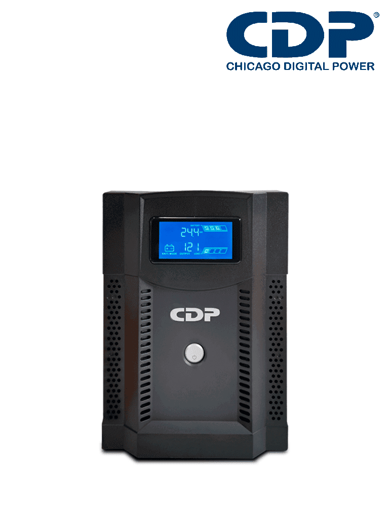 CDP UPRS1508 - UPS Iinteractivo / 1500VA / 1050W  / Onda senoidal pura / Voltaje de entrada 120VCA / 8 Terminales de salida - CHICAGO DIGITAL POWER  - Reguladores y UPS - CDP433015