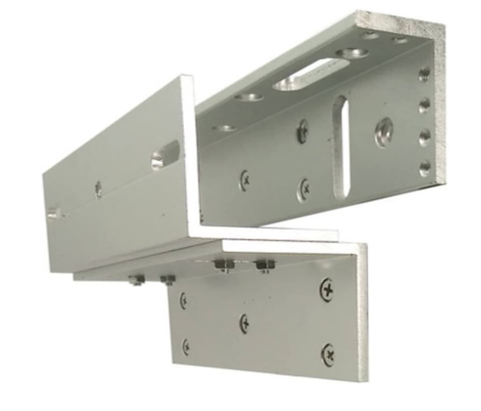 ZKTECO LM120PAK - Paquete de contrachapa magnética de 120 kg, voltaje de 12VDC incluye soporte ZL para su instalación, compatible para puertas de madera y metal - vista 2