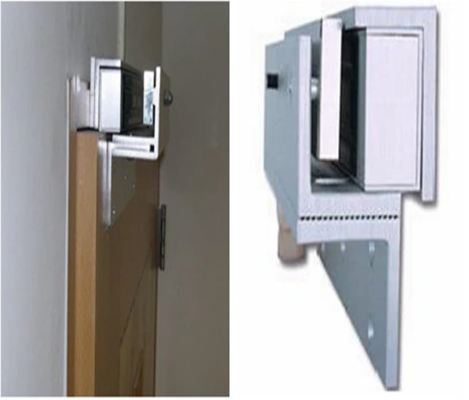 ZKTECO LM120PAK - Paquete de contrachapa magnética de 120 kg, voltaje de 12VDC incluye soporte ZL para su instalación, compatible para puertas de madera y metal - vista 3