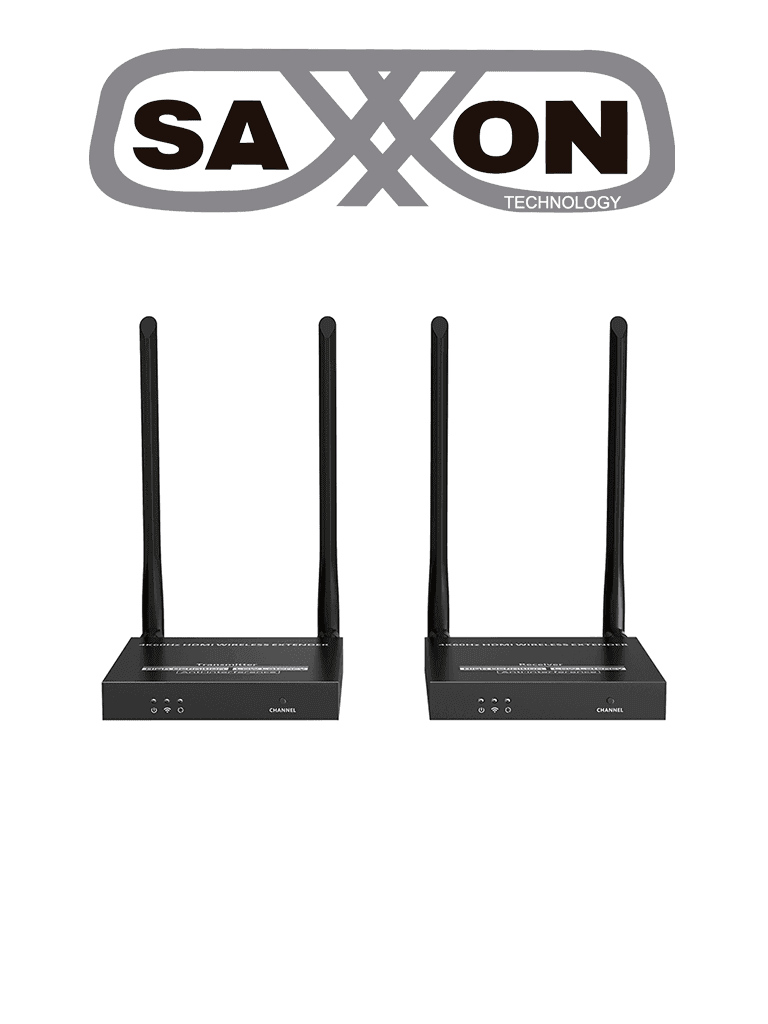 SAXXON LKV699- Extensor HDMI Inalámbrico IPCOLOR/ Resolución de hasta 4K@60Hz/ Frecuencia de comunicación de 5GHz/ Hasta 50 metros de distancia/ Loop HDMI - SAXXON - Extensores 4k / HD - SXN0570012