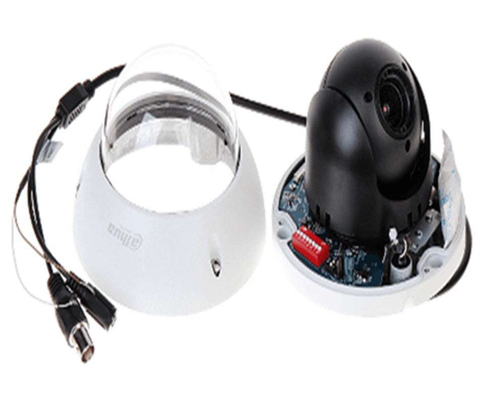 DAHUA SD22204IGCPAK - Camara mini PTZ de 2 MP  HDCVI / 4X Zoom óptico con brazo de pared PFB203W incluido - vista 2