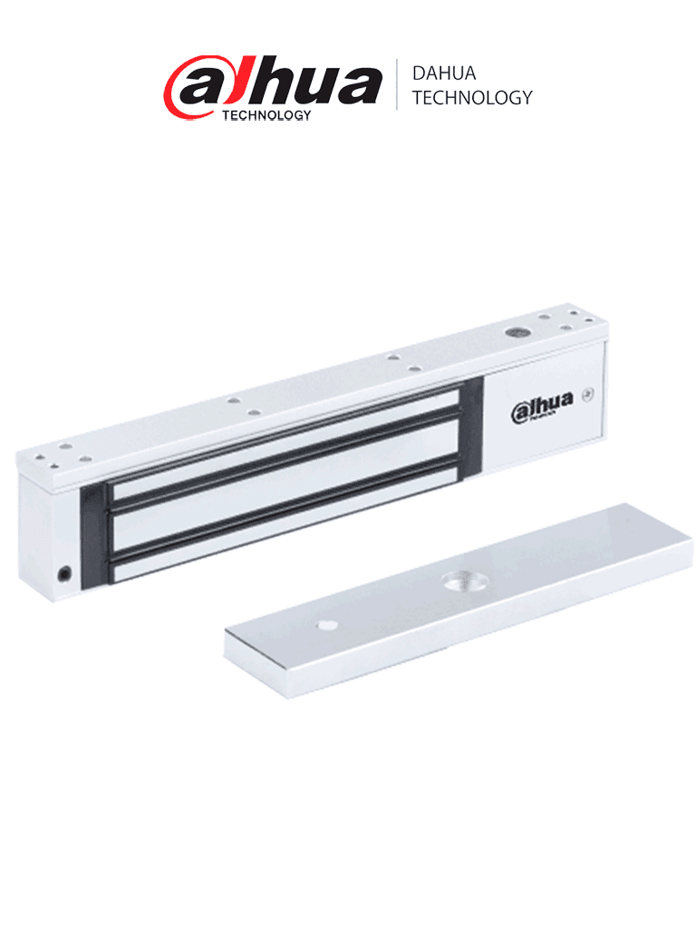 DAHUA ASF280A - Cerradura Magnética de 280 KG/ Voltaje Dual de 12 o 24 VDC/ Dispositivo de Protección Anti Corriente Inversa (MOV)/ Aluminio Alta Resistencia/ Admite Retroalimentación de Señal - DAHUA - Magnética - DHT0850001