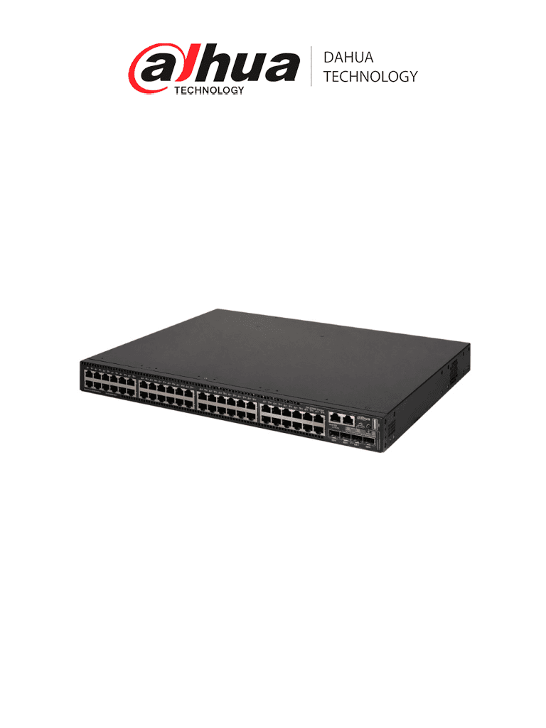 DAHUA S560048GT4XF- Switch de Nivel Enterprise/ 48 Puertos Gigabit/ Administrable Capa 3/4 Puertos para Fibra/ Soporta VLAN - DAHUA - Switches - DHT1860007