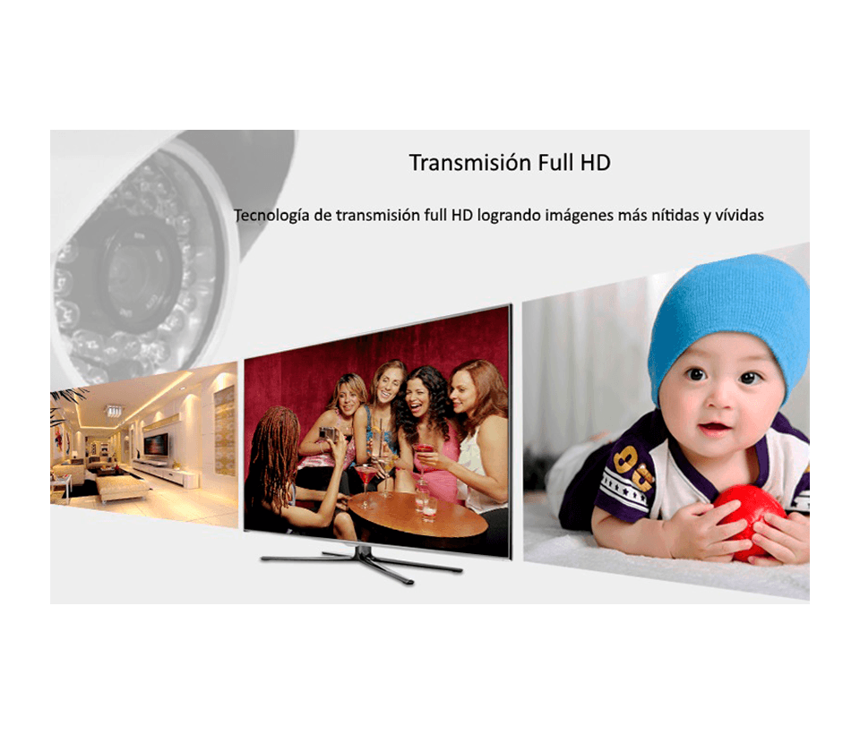 SAXXON LKV372PRO- Kit extensor de video HDMI/ Resolucion 1080p/ CAT 6/ 6A Cobre / Hasta 50 metros/ Loop HDMI en transmisor/ Transmisor IR/ Plug and play - vista 4