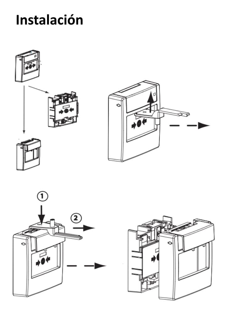 BOSCH F_FMC420RWGSRRD - Estación Manual LSN Direccionable / REARME / Montaje en Superficie / Rojo - vista 3