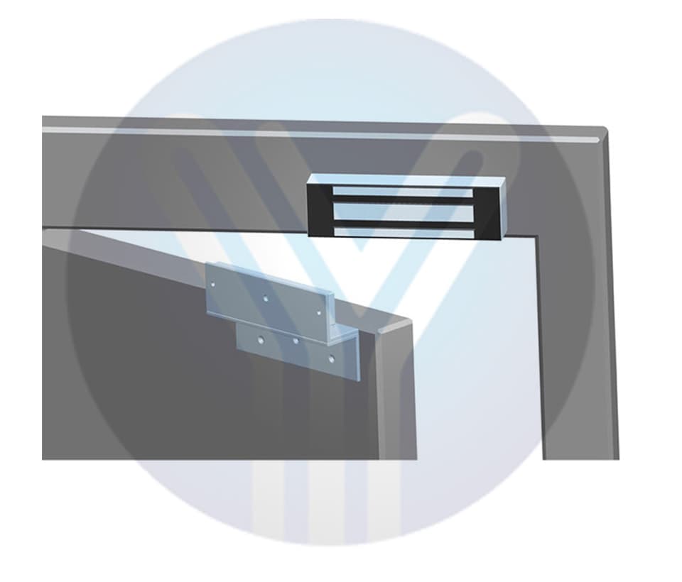 YLI YM500NW - Cerradura Magnética para exterior IP68 / Fuerza de Sujeción 500Kg /1200Lb / Voltaje Dual 12v / 24VDC / Compatible con Soporte MBK500NZLW / Puertas de madera, vidrio, metálica - vista 2