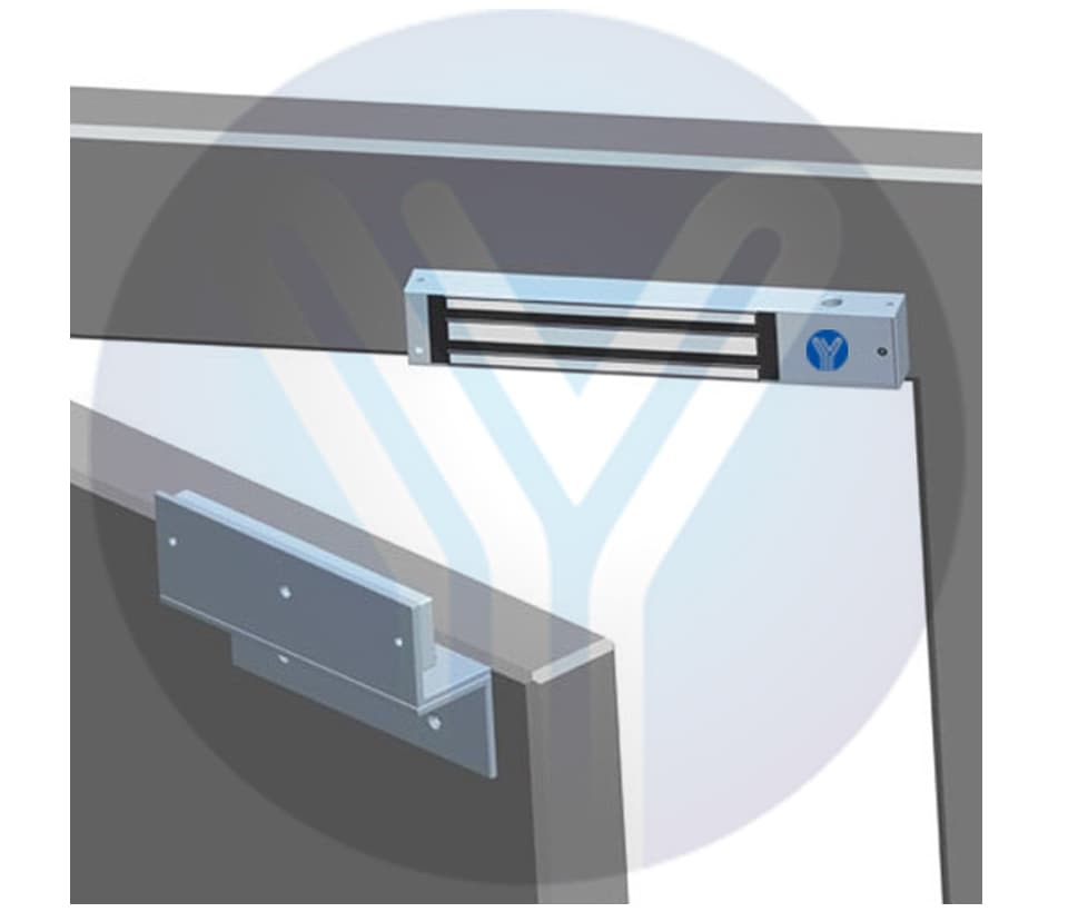 YLI MBK180NZL - Soporte de fijacion de electroiman para puerta con apertura interior de 180 Kg tipo ZL / Compatible con YM180NLED - vista 2