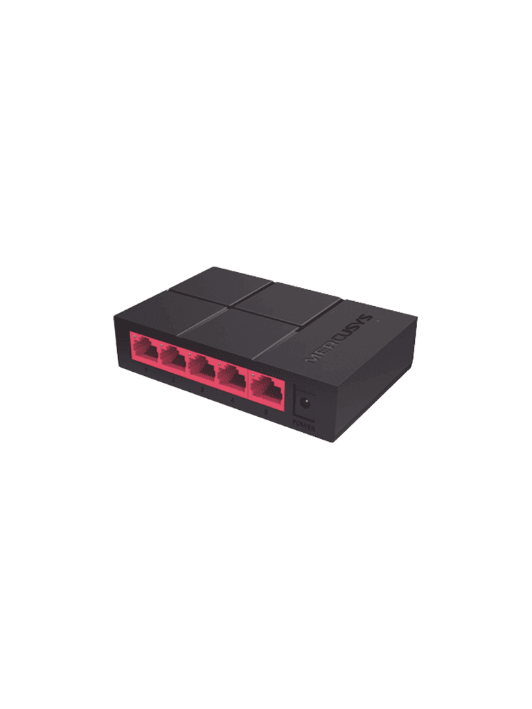 MERCUSYS MS105G - Switch no administrable para escritorio con 5 puertos 10/100/1000 Mbps, diseño compacto y función Plug and Play. - vista 2