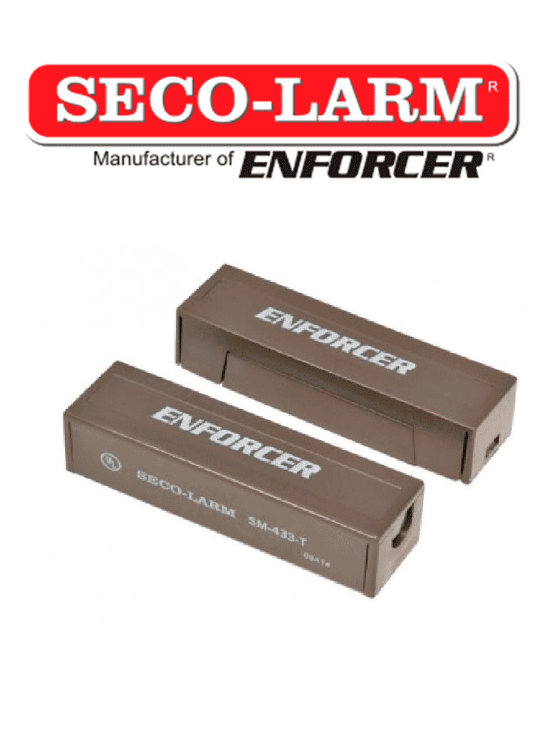 Seco-Larm SM433TQB - Contacto magnetico CAFE de sobreponer 1-1/4" (31mm) Gap Compatible paneles DSC / RISCO / BOSCH - SECO-LARM - Sensores de Alarma - SEC1180003