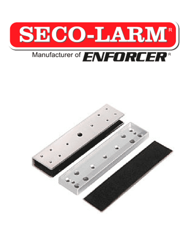Seco-Larm E941S600UQ-  Soporte tipo "U" para puerta de vidrio compatible electroiman Seco Larm de 600 lb - SECO-LARM - Accesorios - SEC0890001