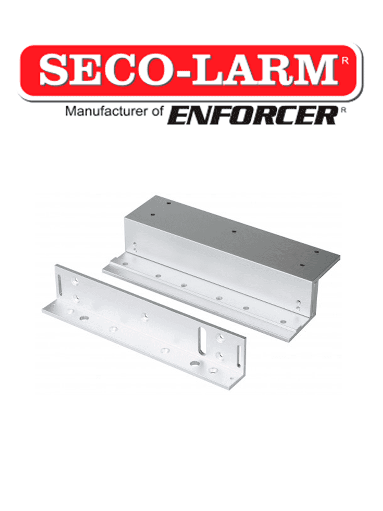 Seco-Larm E941S600/ZQ - Soporte en "Z" y en "L" para cerraduras electromagnéticas de la serie 600 lb/ 280 kg (interior) - SECO-LARM - Accesorios - SEC0890002