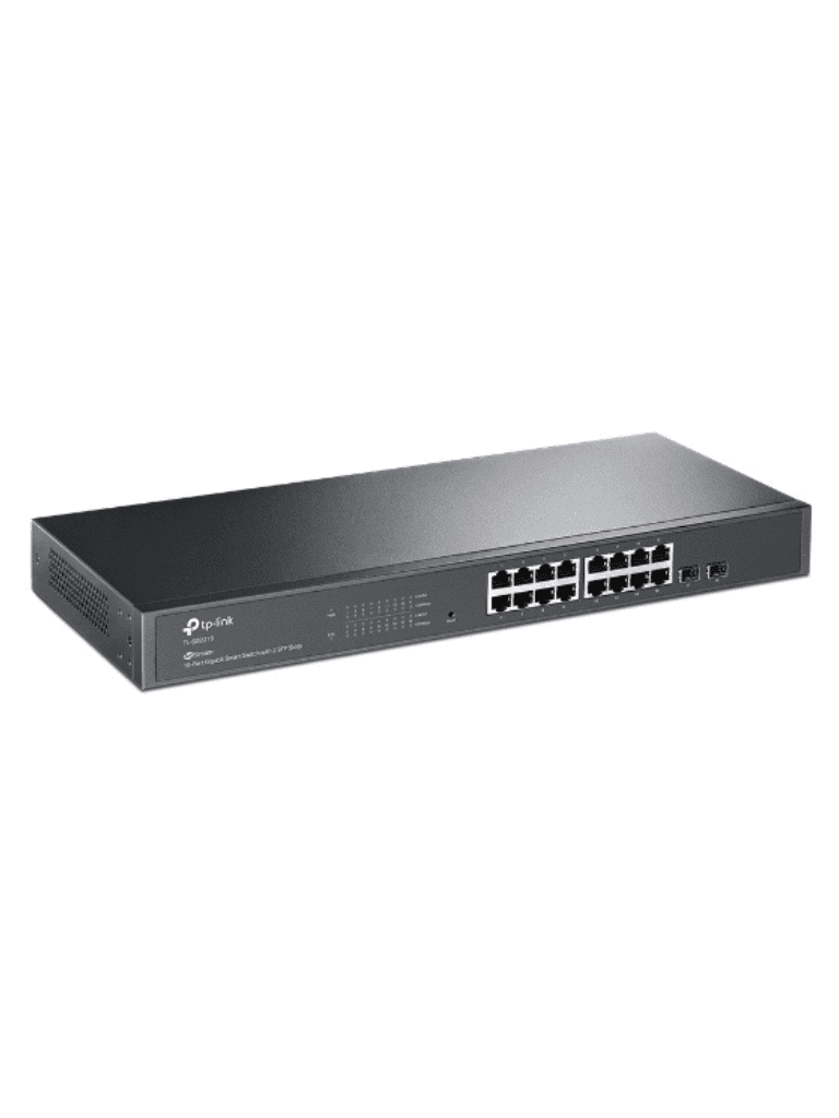 TP-LINK TL-SG2218 -  Switch Omada SDN Administrable con 16 puertos Gigabit y 2 puertos SFP, equipado con funciones avanzadas como sFlow, QinQ y QoS, y gestión centralizada a través de OMADA. - vista 2