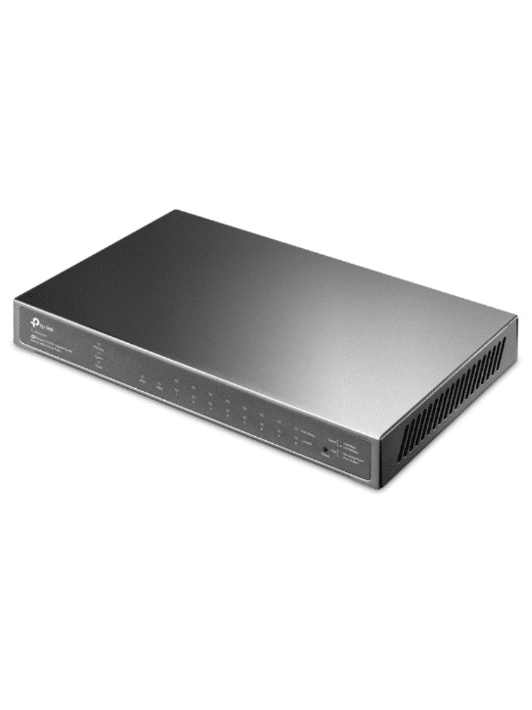 TP-LINK TL-SG2210P - Switch PoE JetStream SDN administrable con 8 puertos 10/100/1000 Mbps y 2 puertos SFP, además de 8 puertos PoE con un presupuesto total de 61W. Ofrece administración centralizada a través de OMADA SDN. - vista 2