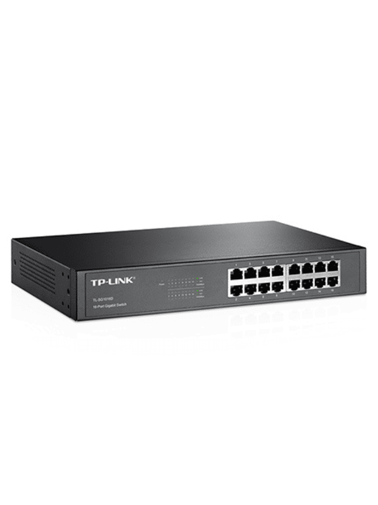 TP-LINK TL-SG1016D - Switch Gigabit no administrable de 16 puertos 10/100/1000 Mbps para escritorio/rack. - vista 2