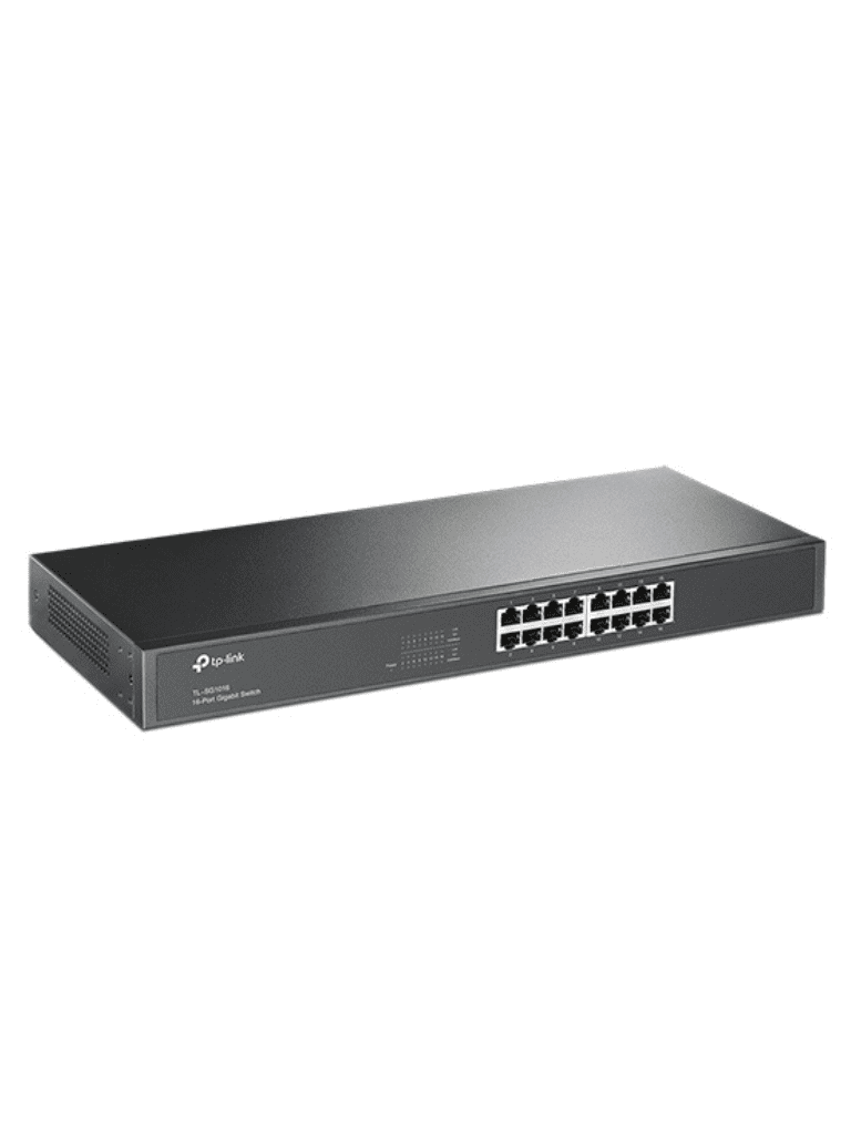 TP-LINK TL-SG1016 - Switch Gigabit no administrable de 16 puertos 10/100/1000 Mbps para rack - vista 2