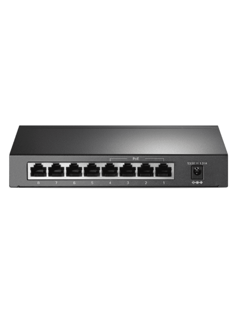 TP-LINK TL-SG1008P - Switch Gigabit PoE+ no administrable de 8 puertos 10/100/1000 Mbps, solo 4 puertos PoE, ideal para escritorio - vista 5