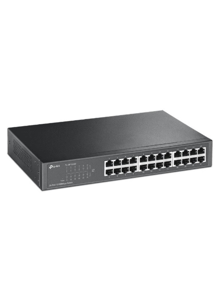 TP-LINK TL-SF1024D - Switch no administrable de 24 puertos 10/100 Mbps para escritorio/rack - vista 2