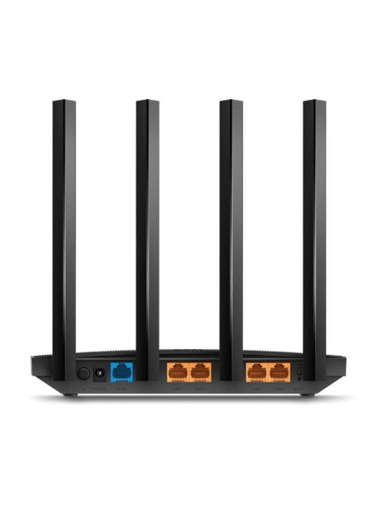 TP-LINK Archer C80 -  Ruteador WiFi AC 1900Mbps con 1 puerto WAN RJ45 Gigabit Ethernet, 4 puertos LAN RJ45 Gigabit Ethernet, MU-MIMO, 4 antenas fijas, en modos de enrutador y punto de acceso, con Beamforming. - vista 3