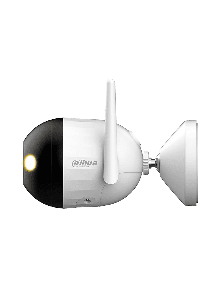 DAHUA F2CN-PV - Cámara IP Bullet WiFi de 2 MP/ lente de 2.8 mm. Cuenta con Full Color + iluminación dual inteligente, disuasión activa, audio bidireccional, micrófono y altavoz integrados, 30 m, funciones de IA y resistencia IP67. - vista 2