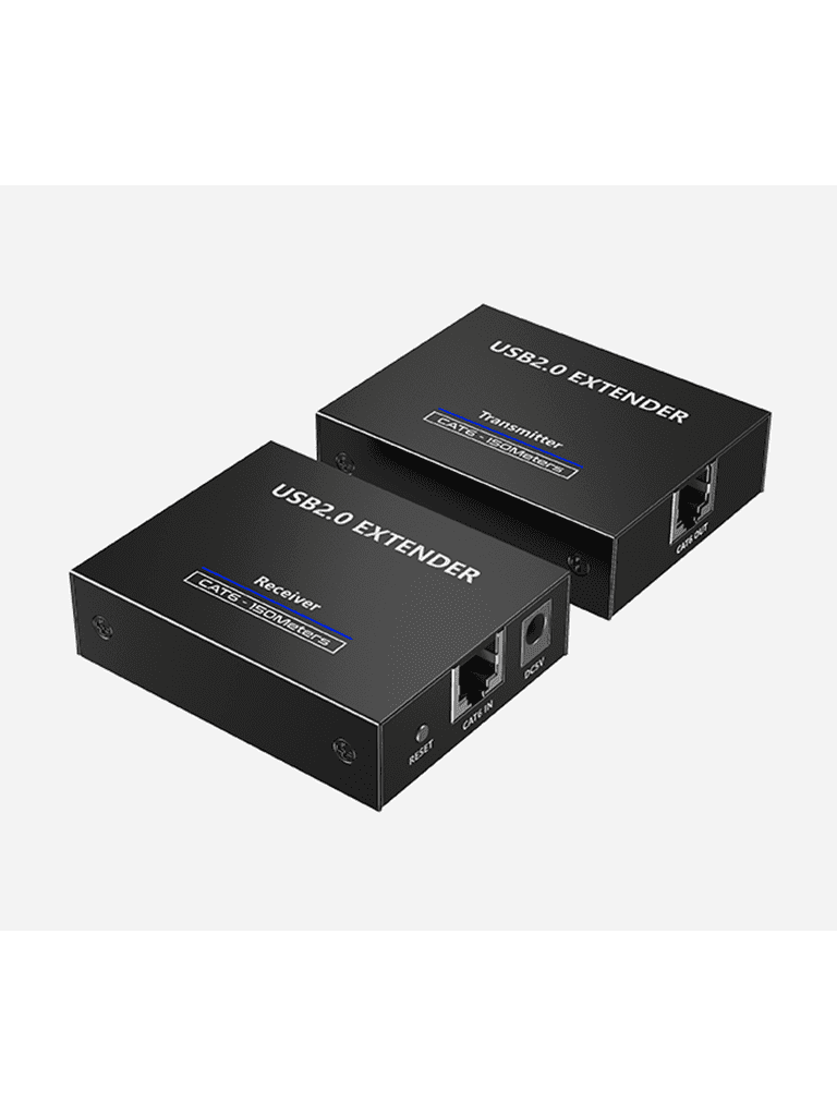 SAXXON LKV100USB - Extensor USB/ 1 Puerto USB de Entrada/ Permite Extender hasta 4 puertos USB de Salida/ Hasta 150m con cable CAT6Com patible con Windows & MAC & Linux - vista 2
