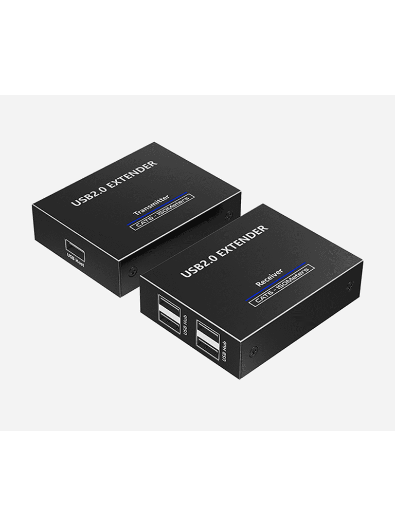 SAXXON LKV100USB - Extensor USB/ 1 Puerto USB de Entrada/ Permite Extender hasta 4 puertos USB de Salida/ Hasta 150m con cable CAT6Com patible con Windows & MAC & Linux - vista 3