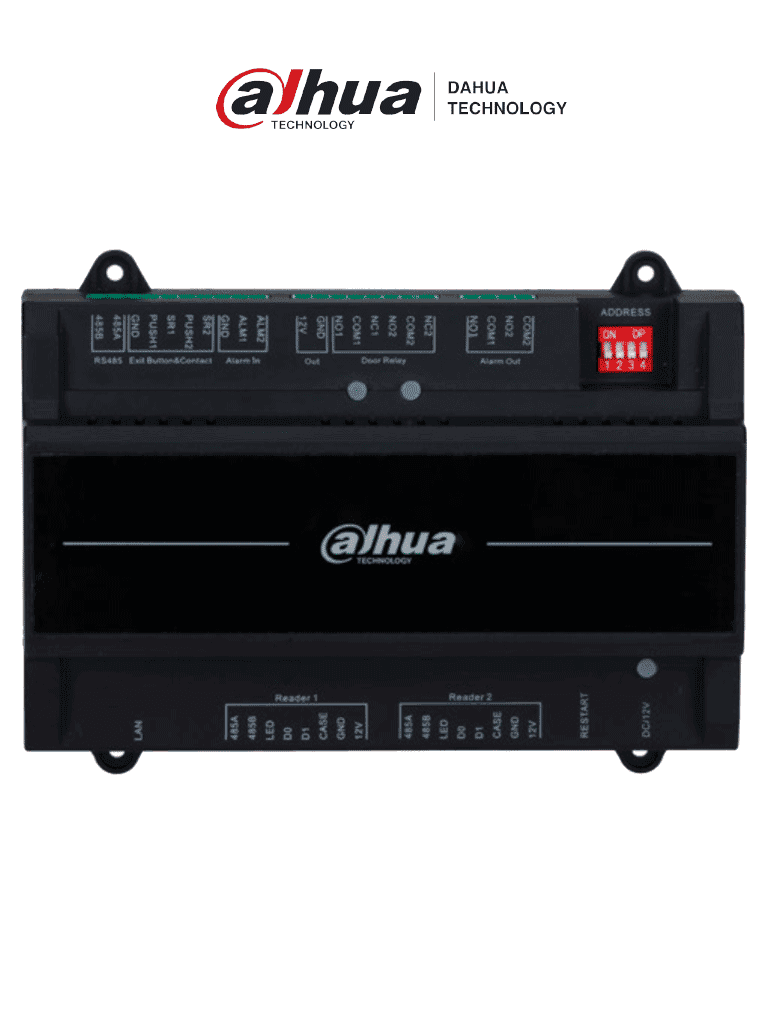 DAHUA DHI-ASC2202B(T) - Panel de Control de Acceso para 2 Puertas 2 Lectoras/ Compatible con Torniquetes Dahua/ TCP/IP/ Comunicación RS-485 y Wiegand/ 100,000 Usuarios y 500,000 Registros/ Soporta Interlock, Anti-passback, Desbloqueo Remoto/ - DAHUA - Paneles de Control - DHT0720016