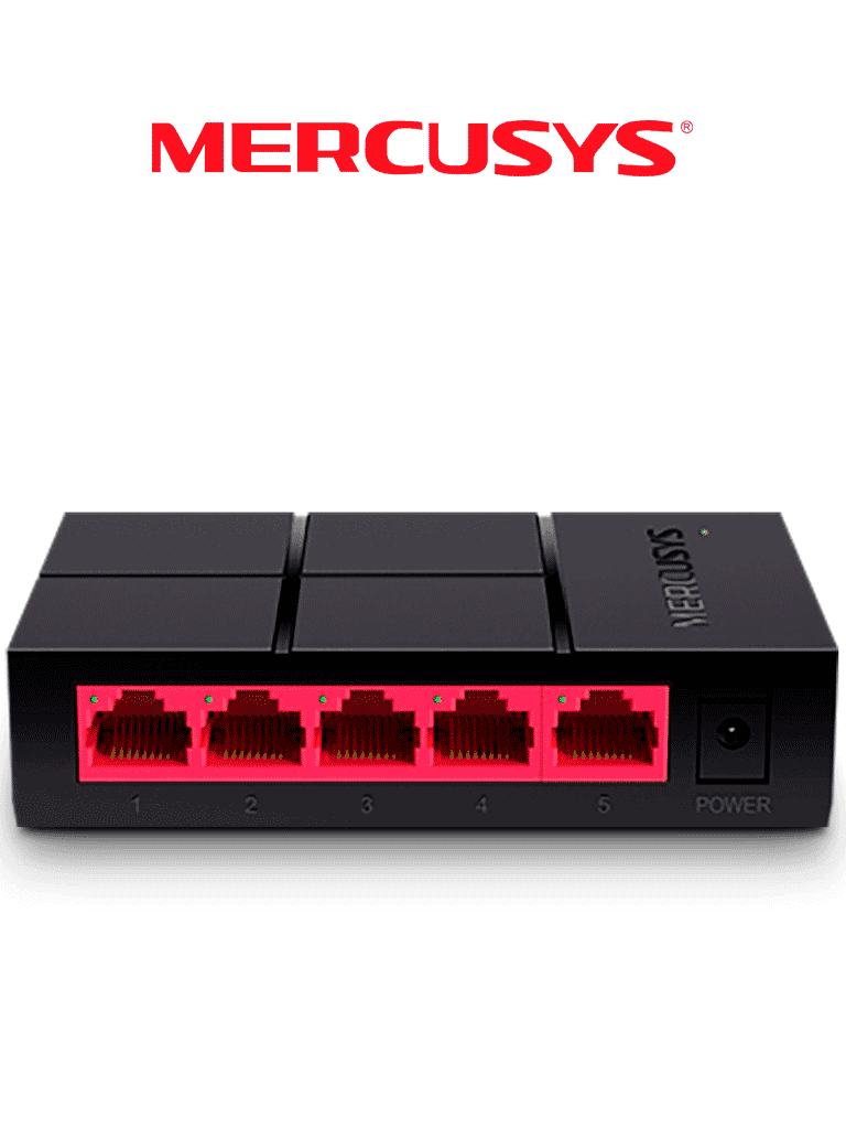 MERCUSYS MS105G - Switch no administrable para escritorio con 5 puertos 10/100/1000 Mbps, diseño compacto y función Plug and Play. - MERCUSYS - Switches - MER3700002