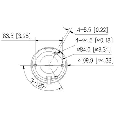 DAHUA DH-IPC-T1E40 - Camara IP Domo de 4 Megapixeles/ Lente de 2.8 mm/ 93 Grados de Apertura/  H.265+/ WDR Real de 120 dB/ IR de 30 Metros/ IP67/ PoE/ - vista 3