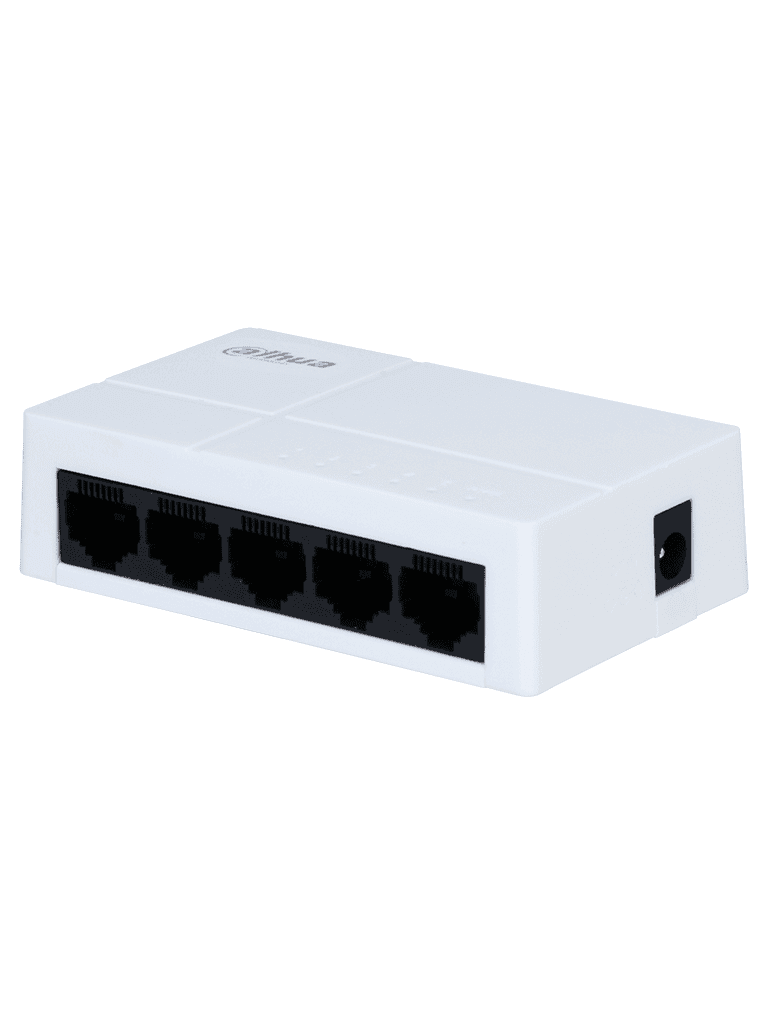 DAHUA PFS3005-5GT-L - Switch para Escritorio 5 Puertos/ Gigabit Ethernet/ 10/100/1000/ Diseño Compacto/ Capa 2/ Switching 10 Gbps/ Velocidad de Reenvio de Paquetes 7.44 Mbps/ Blanco/ - vista 3