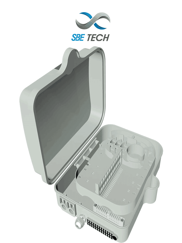 SBE TECH SBE-CDEXTFTTX2X24NL - Caja de Distribución para FTTx para exterior Nueva Línea de 2x24, IP 65 - SBE TECH - Accesorios - SBT1940023