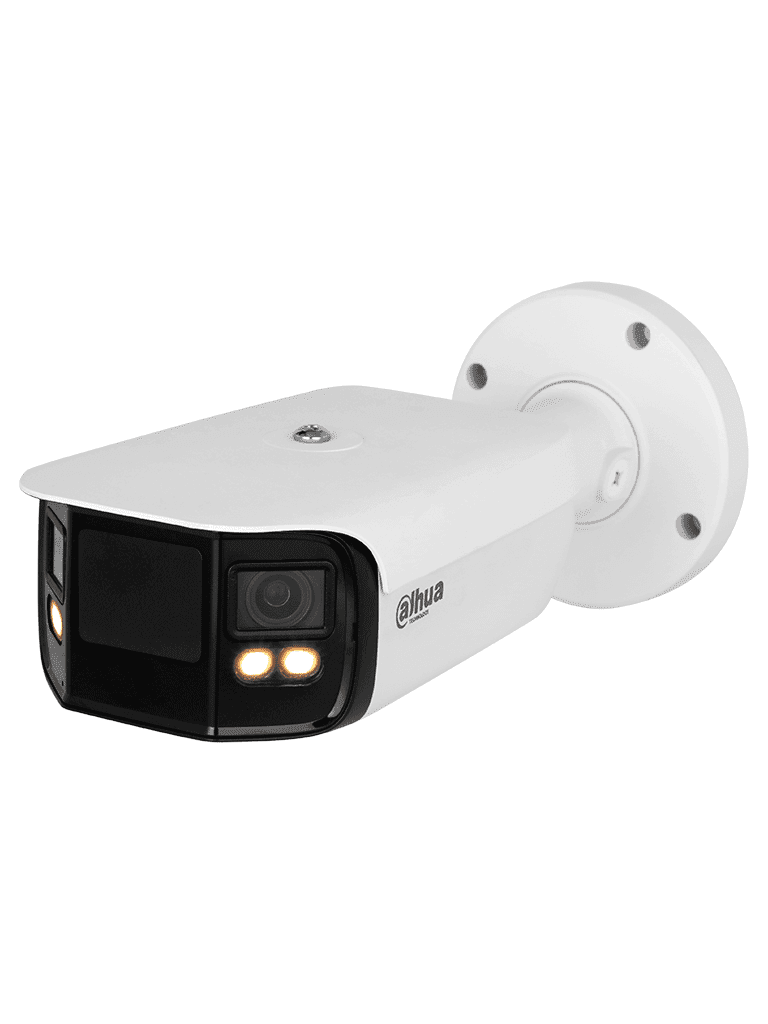 Dahua IPC-PFW5849-A180-E2-ASTE - Cámara IP Bullet 4K con multivisión en color, LED de 40 m y ángulo de 180°. Tecnología H.265, WDR, ROI, y SMD 4.0. Resistente al agua (IP67) con audio y alarma E&S para una vigilancia avanzada y detallada. - vista 3