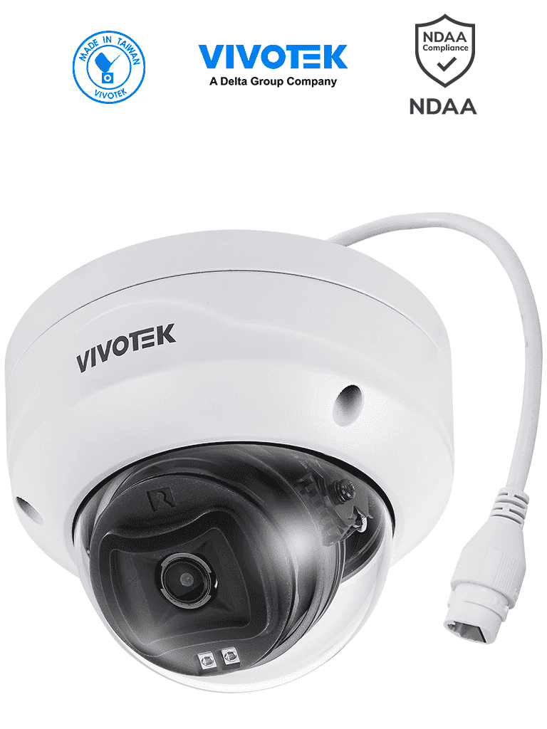 VIVOTEK FD9383-HV - Camara IP domo exterior 5 MP, Smart IR 30mts , WDR Pro, Lente Fijo 2.8 mm , Smart VCA, Deep Search, Protección IP66, IK10, SNV, Ciberseguridad Trend Micro, NDAA, ONVIF - VIVOTEK  - Domo - VIV0040030