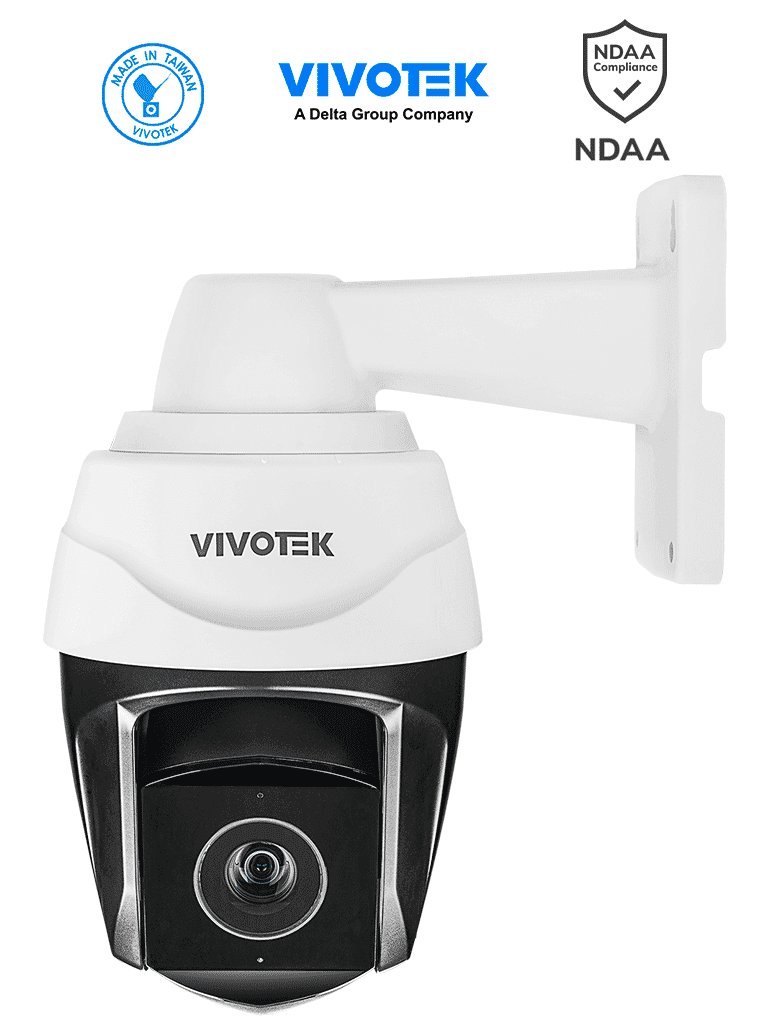 VIVOTEK SD9384-EHL - Cámara IP PTZ Exterior 5 MP con Zoom Óptico 30x, Smart IR 200m y Tracking, Protección Nema4X/IP66/IK10, EIS, WDR Pro con ciberseguridad Trend Micro, Camera Link y certificado NDAA, ONVIF, Deep Search - VIVOTEK  - PTZ - VIV0060001