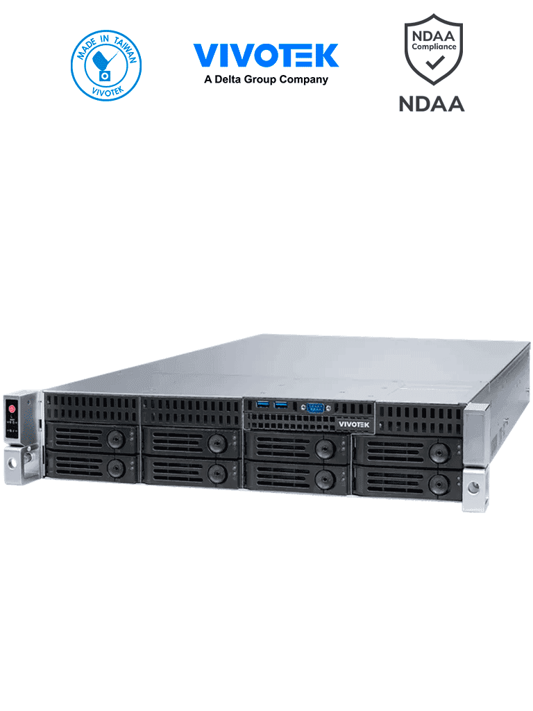 VIVOTEK NR9581-v3 - Grabador de video IP NVR 32 canales, 8 bahias, VSS Pro integrado, Deep Search, Salida HDMI, con doble fuenta de energI­a, 512Mbps, expandible hasta 128 canales, NDAA y ONVIF - VIVOTEK  - NVR's de 32 Canales - VIV0210005