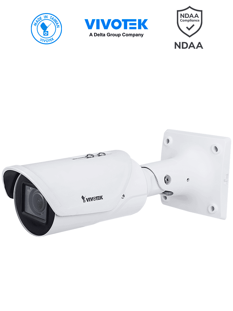 VIVOTEK IB9387-LPR-v2 - Cámara IP bullet exterior ANPR 5 MP, lente varifocal 2.7-13.5mm, WDR PRO, SNV, IR 50m, IP67 e IK10, Stop&Go hasta 30 Km/h, soporta matrículas de +70 países. - VIVOTEK  - LPR - VIV0100008