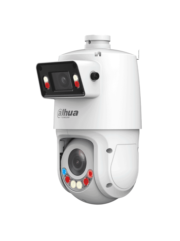 DAHUA SDT4E425-4F-GB-A-PV1 - Cámara IP PTZ TiOC Multivisión de 4 Megapixeles/ 2 Lentes de 4MP/ WizSense/ 25X Zoom/ IR de 100 mts/ Autotracking 3.0/  Iluminación Dual/ PoE+/ Disuasión activa/ SMD 4.0/ Quick Pick/ IP66/ E&S de Alarma y Audio/ - vista 3