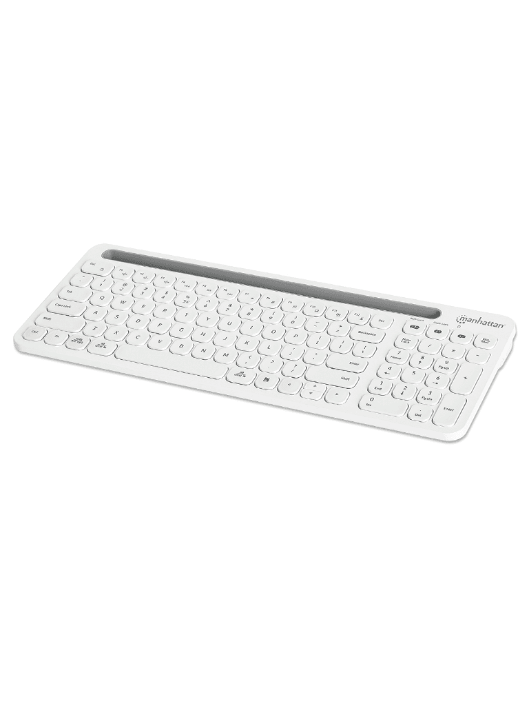 MANHATTAN - 180580 - Kit teclado y mouse inalámbricos conexión dual USB y Bluetooth, blanco - vista 2