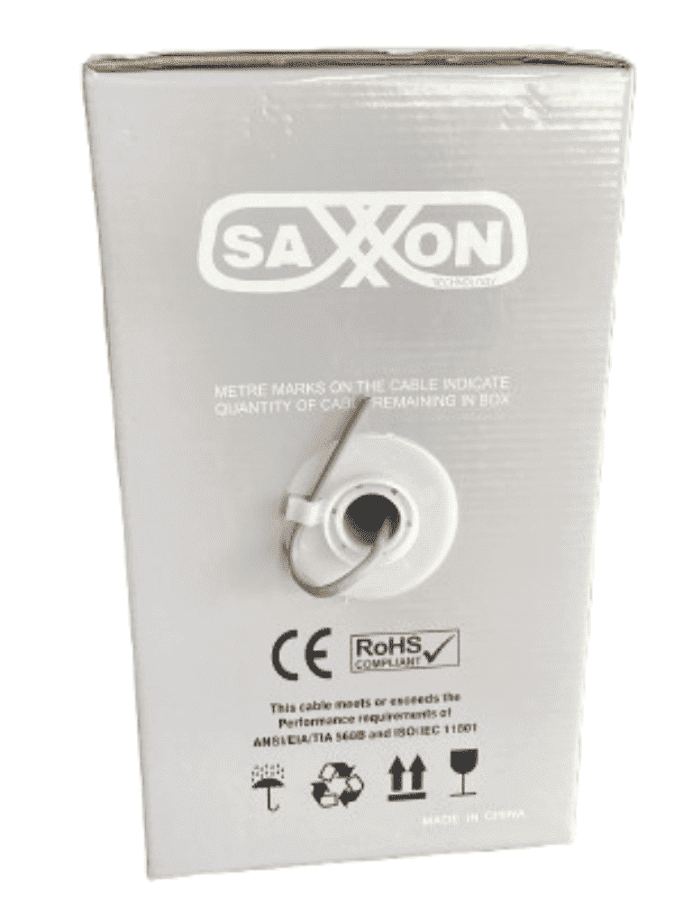 SAXXON OCAT3CCA - Bobina de Cable UTP Cat3/ 305 Metros/ CCA/ Color Gris/ Uso Interior/ 2 Pares/ Para Usos Multiples/ - vista 6