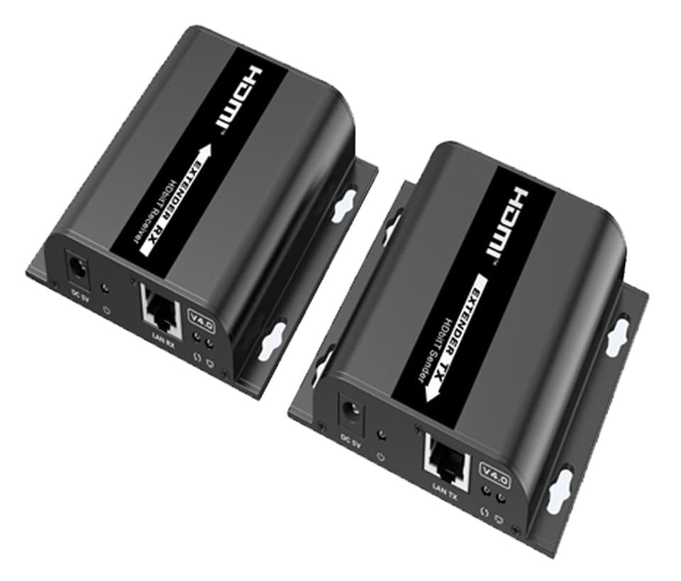 SAXXON LKV38340- Kit extensor HDMI sobre IP/ Resolucion 1080p/ Cat 5e/ 6/ hasta 120 metros/ Hasta 253 receptores/ Delay de 70ms/ HdBIT/ Transmisor de IR/ Plug and play - vista 6