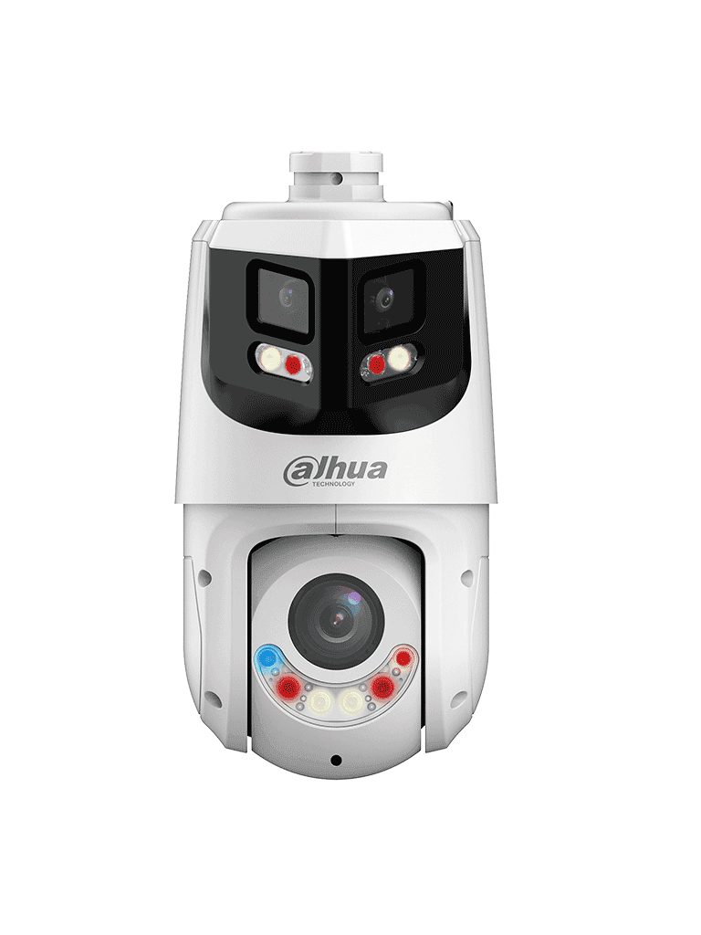 DAHUA SDT4E425-8P-GB-APV1-Cámara IP PTZ 8+4MP,8MP Vista Panorámica+4MP PT, TiOC WizSense, 25X Zoom, IR hasta100m, disuasión activa con Estrobo de Luz Roja y Azul, Altavoz Integrado, protección perimetral, Iluminador dual inteligent, IP66 - vista 2