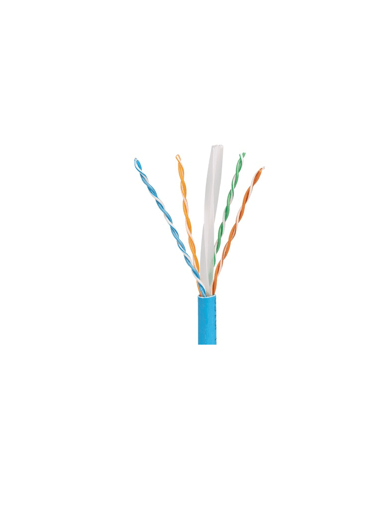 PANDUIT PUC6004BU-ME Bobina de Cable 100% cobre / Categoría 6 / UTP / 4 Pares / 23 AWG / 1,000 pies (305 metros) / Azul - PANDUIT - Cable - PND2640004