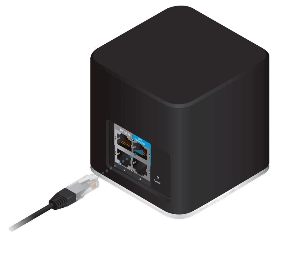 UBIQUITI ACB-ISP - Router inalámbrico AirCube con 4 puertos Fast Ethernet y WiFi 2.4GHz hasta 300 Mbps. - vista 4