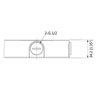 DAHUA PFA137 - Caja de conexiones compatible con series / T3A /  HDW8 /  HDW7 / H dBW4 / SD22 / D3A / H dBW6 - vista 2