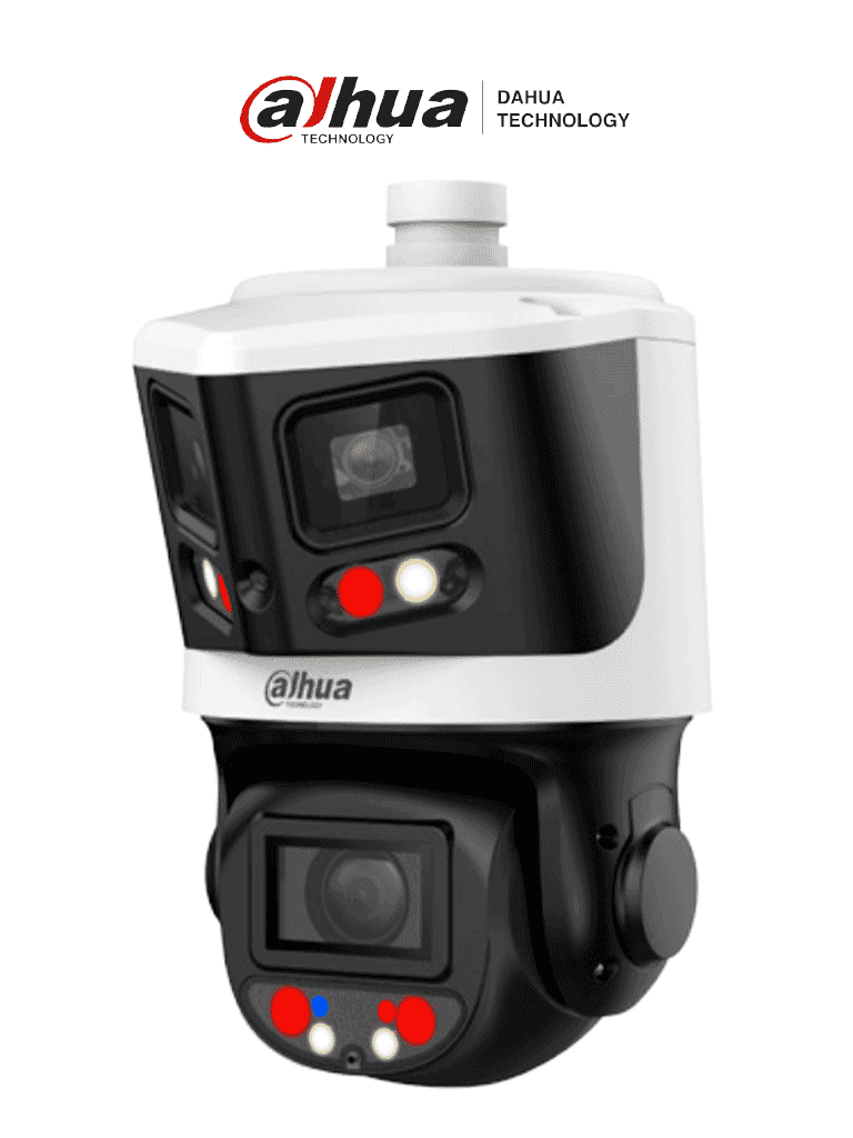 DAHUA DH-SDT3E410-8P-MB-A-PV1 - Cámara PTZ IP X-Spans 8MP+4MP, TiOC: 10X Zoom, IR hasta 70m, Autotracking, Protección perimetral,Multivisión, Disuasión activa, Luz dual inteligente, SMD 4.0/ IP66. - DAHUA - PTZ - DHT0060120