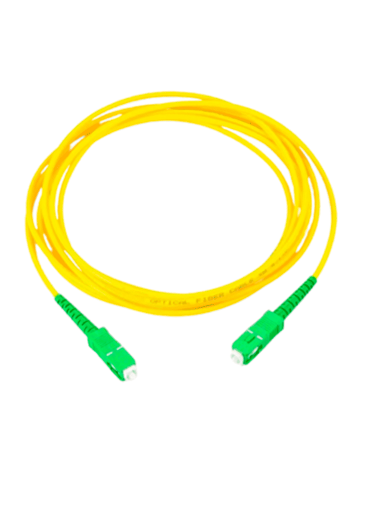 TCE  - LMN-FO-SCA-SCA-01 - Jumper SC-SC Monomodo / APC / Simplex 2 mm / 1 metro / Amarillo - vista 2