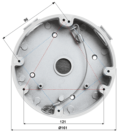DAHUA PFA138 - Caja de Conexiones compatible con Series HDBW1/ Incluidos HDBW3231/3802E-Z/ HDBW5231/5431/5631/5831E-Z5E, HDB5331E, HDBW5331E, HDBW8242E-Z4FD, HDBW8242E-Z4FR/5231/5431/5631/5831E-ZE - vista 2