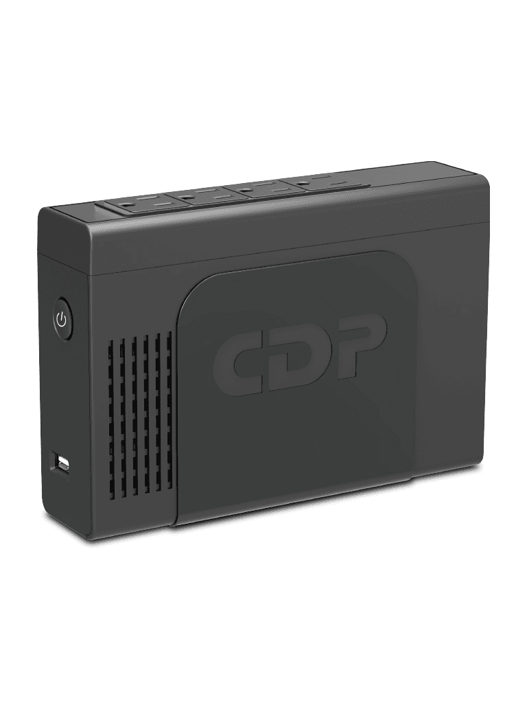CDP Li-504 UPS Interactivo de 500VA / 250Watts / Entrada 120V / 4 Terminales de salida / Carga rapida mediante USB / Regulador / Respaldo 5 minutos a carga completa / Batería de Litio - CHICAGO DIGITAL POWER  - Reguladores y UPS - CDP2300017