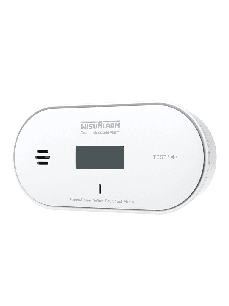 DAHUA WISUALARM DHI-HY-GC30A - Detector de monóxido de carbono (CO) autónomo, Mide temperatura y humedad, Batería de 10 años, Pantalla informativa y luces indicadoras, Alarma de 85 dB, Certificaciones TÜV, CE y UKCA, - vista 3