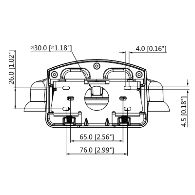 DAHUA DH-PFB211W - Brazo para Pared compatible con Cámaras Domo Modelos: HDBWxxExx, HDBWxxH-xx y - vista 5